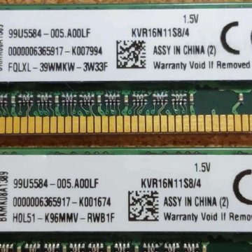Kingston kvr16n11s8/4 DDR3 8Гб (две планки по 4Гб)