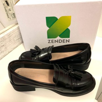 Лоферы черные Zenden туфли 39 размер