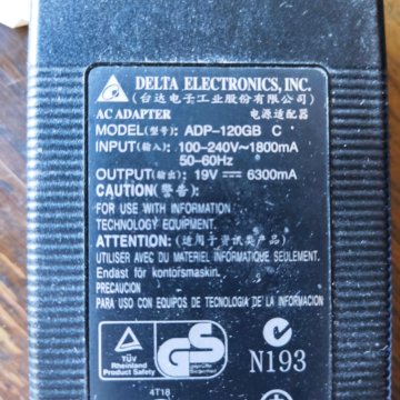 зарядка ADP-120GB (19v,6.3A)