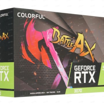Видеокарта rtx 3070 colorful battle AX (новая)
