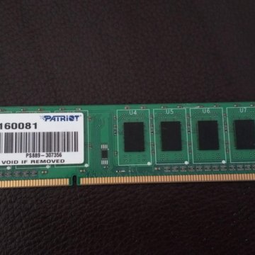 Оперативная память Patriot (2 гб и Kingston (8 гб)