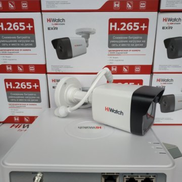 HiWatch ip комплект 2Мп камера/ресивер с PoE