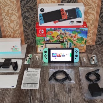 Nintendo Switch Animal Crossing (гарантия, чехол)