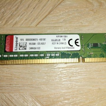 Оперативная память kvr16n11s8/4 4GB