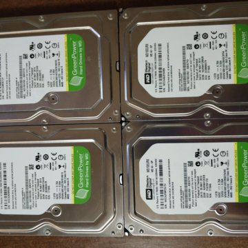 4шт WD Green 1Tb цена за все
