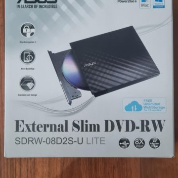 Внешний DVD RW привод Asus External Slim SD RW