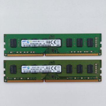 Оперативная память ddr3 samsung 8gb(2x4) 1600 мгц