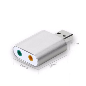 Звуковая карта usb Aluminum alloy - оптом