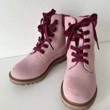 Ботинки розовые новые демисезонные 34