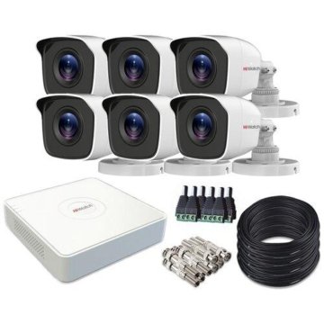 Комплект видеонаблюдения Hiwatch 1-16камер уличных