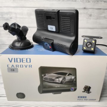 Видеорегистратор с 3 Камерами Full HD 1080