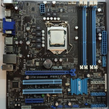 Материнская плата Asus P8Q77m с CPU I5 2500