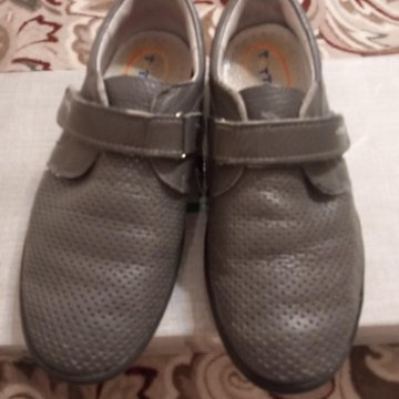 Туфли для школы, кожаные р. 34