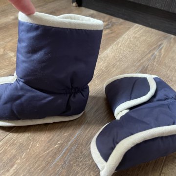 Зимние теплые пинетки