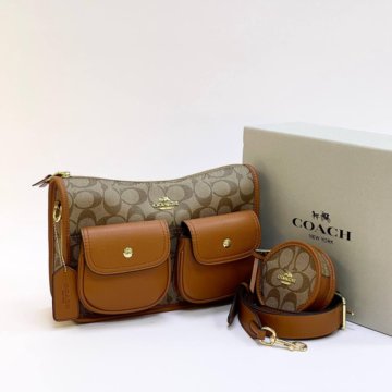 Сумка Coach натуральная кожа
