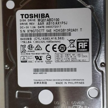 Жесткий диск Toshiba MQ01ABD100 1Tb SATA 2,5