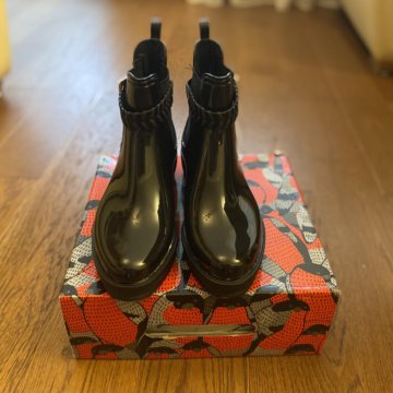 Резиновые сапоги Tervolina, размер 39, черные