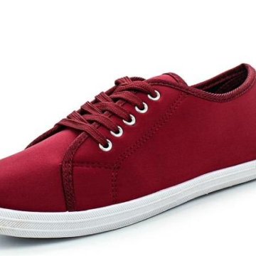 Бордовые кеды бренда «Lost Ink»