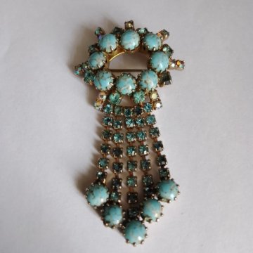 Брошь Аврора Бореалис/Пекинское стекло