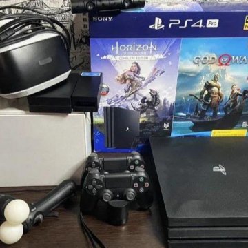 Sony PlayStation 4 Pro (PS4-Pro) 1тб Black + игры