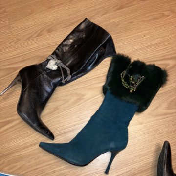 сапоги на каблуке, 37 размер