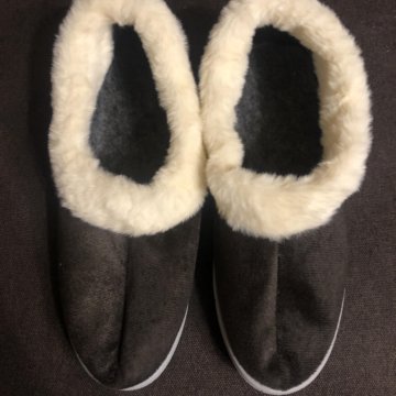 Тапочки теплые домашние меховые 40