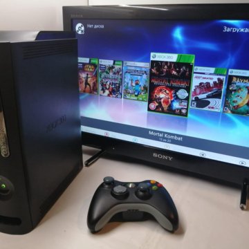 Xbox 360 elite 120gb с играми