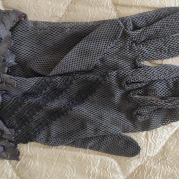 Перчатки тонкие кружевные 6 -7 размер