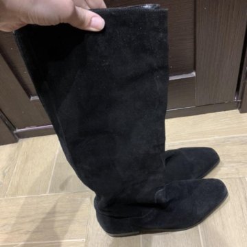 Сапоги натуральная замша Mango 38 размер