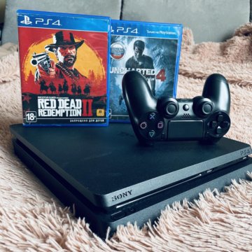 PlayStation slim + Игры