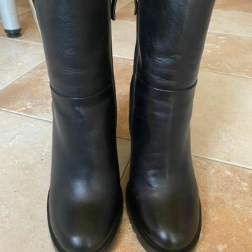 Полусапожки зимние, кожа, Карло Пазолини