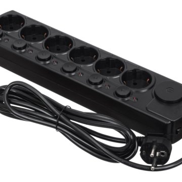 Сетевой фильтр Ippon BK232-SW 3м (6 розеток) черны