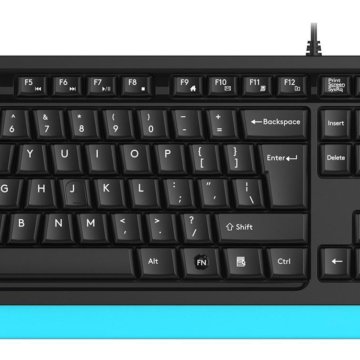 Клавиатура A4Tech Fstyler FKS10 черный/синий USB.