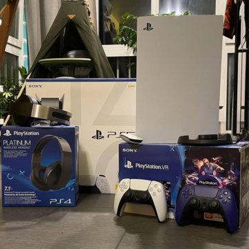 Sony PlayStation 5 ps5 + VR + пульт + наушники