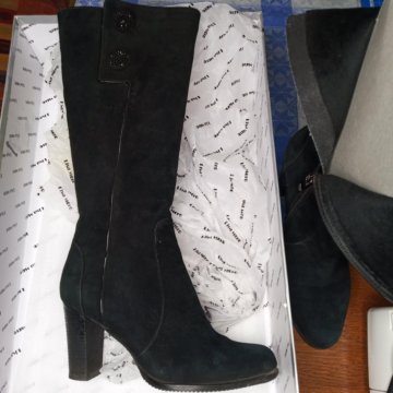 Сапоги на осень, замша, Lisa Moro