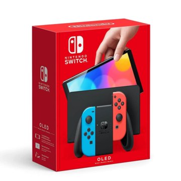Nintendo Switch OLED, Neon Blue and Neon Red
