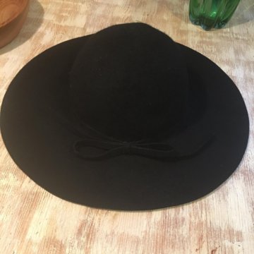 Шляпа котелок, черная