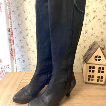 Сапоги из натуральной кожи 39 размер