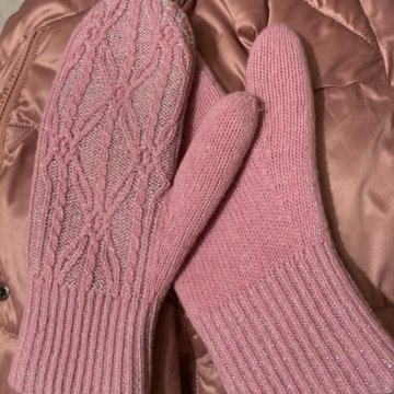 Набор шапка шарф варежки