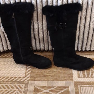 Женские зимние сапоги замша 38 эконика