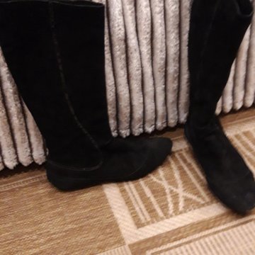 Сапоги женские осень замша 39 размер