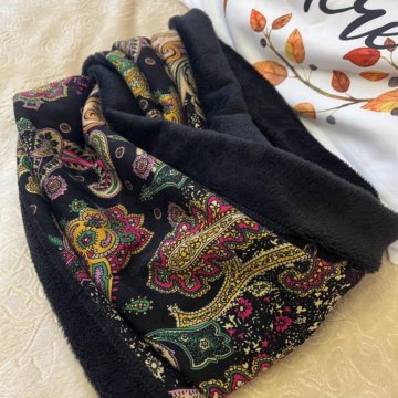 Тёплый шарф-снуд зимний