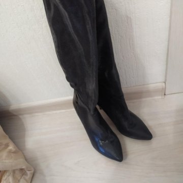 Сапожки женские кожа 36