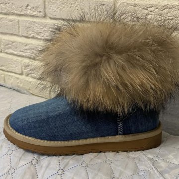 Угги джинсовые 36р