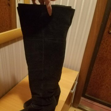 Ботфорты натуральная замша