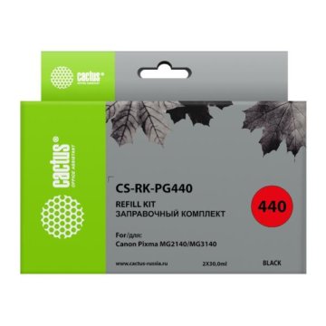 Заправочный набор Cactus CS-RK-PG440 черный (2x30м