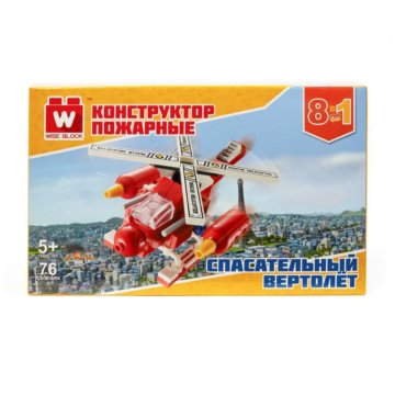 Конструктор вайс блок спасательный вертолёт 8 в1 4