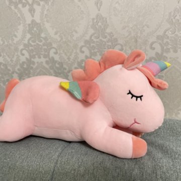 Подушка игрушка Спящий Единорожек