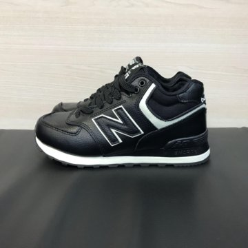 Кроссовки New Balance 574 черные зимние