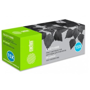 Тонер Cactus CS-C7115XS черный для HP LaserJet 100